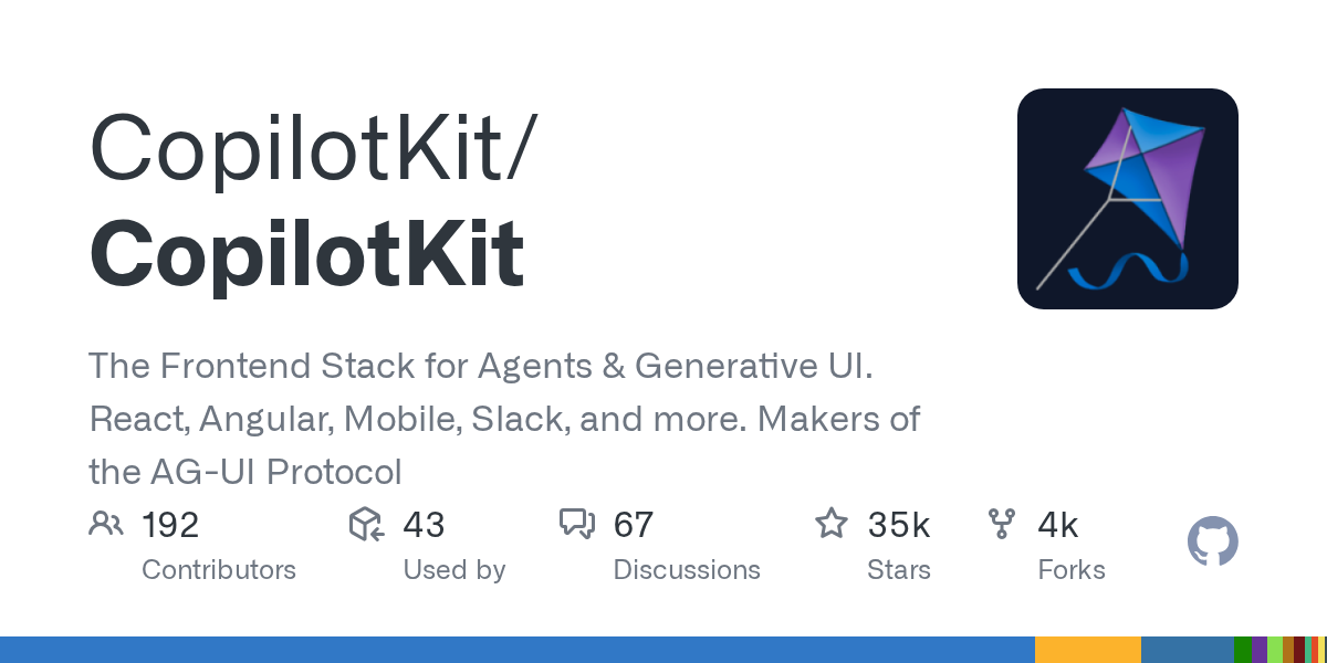 CopilotKit 界面截图