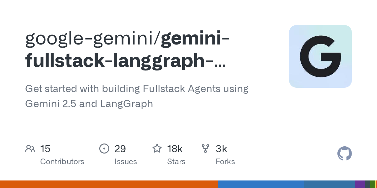 Gemini Fullstack LangGraph Quickstart 界面截图