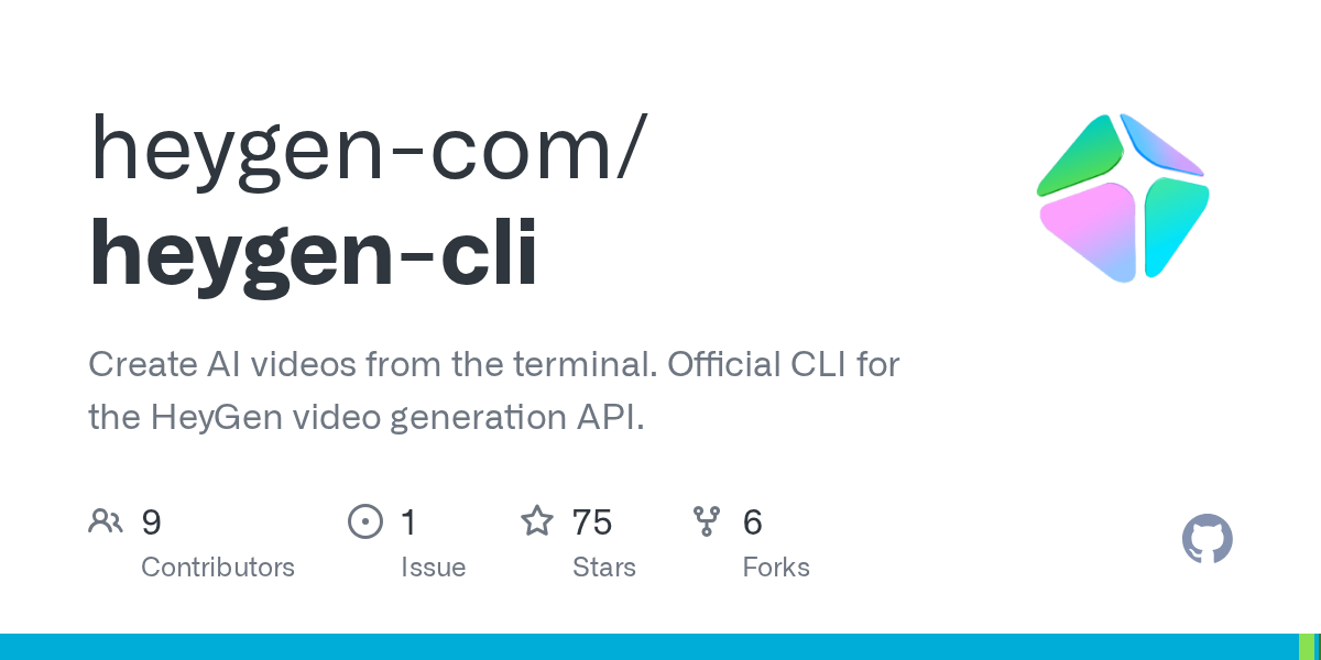 HeyGen CLI 界面截图