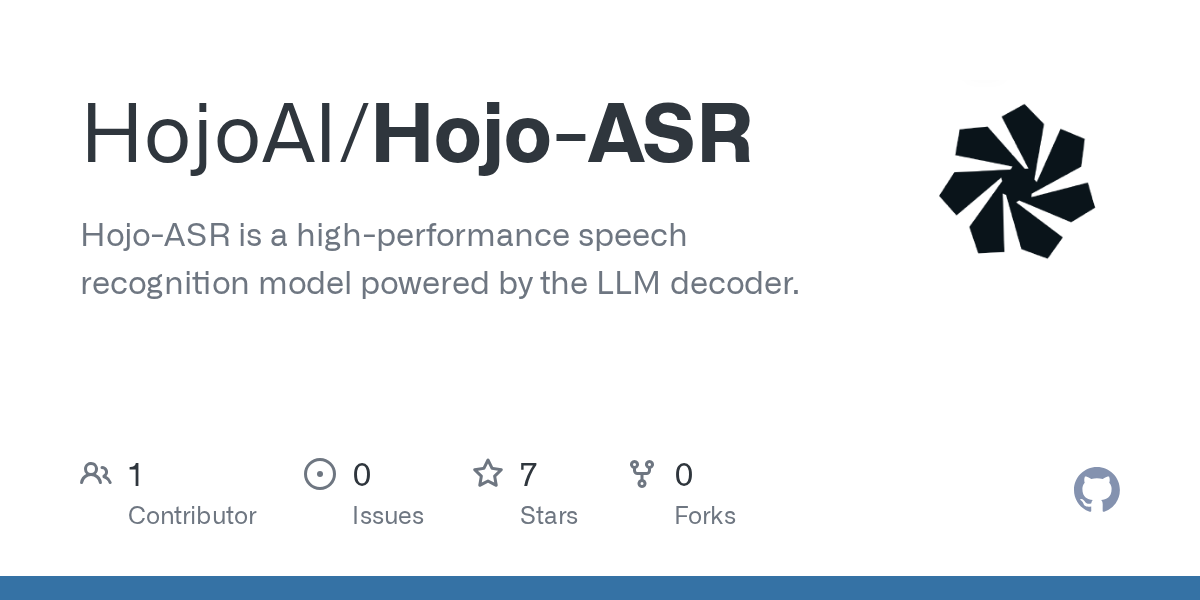 Hojo-ASR-V1 界面截图